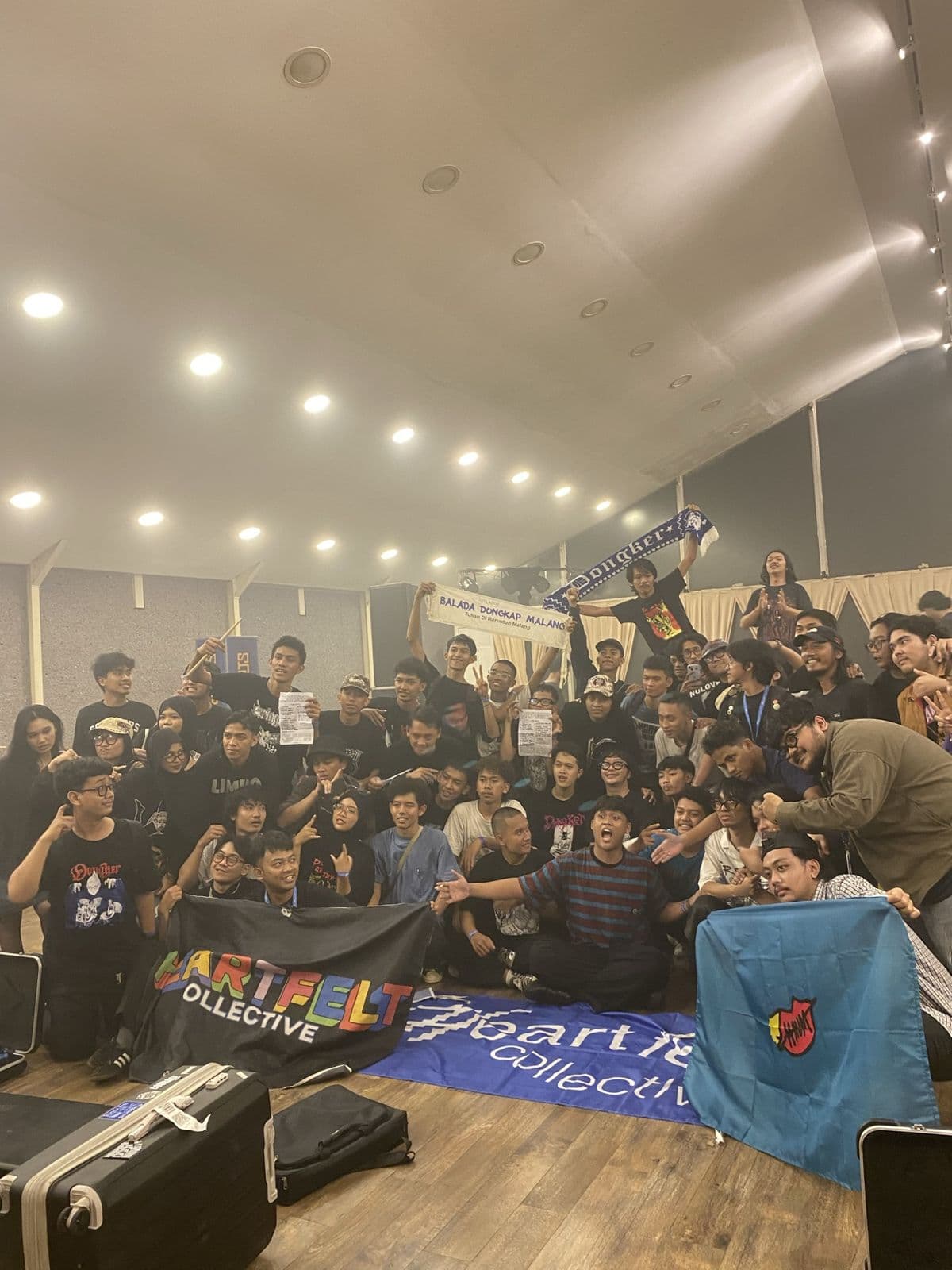 Community group photo after an event